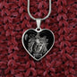 Scorpio Zodiac 10.23 - 11.21 Engravable Heart Pendant Snake Chain Necklace