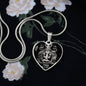 Virgo Zodiac 08.23 - 09.22 Engravable Heart Pendant Snake Chain Necklace