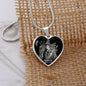 Scorpio Zodiac 10.23 - 11.21 Engravable Heart Pendant Snake Chain Necklace
