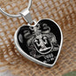 Virgo Zodiac 08.23 - 09.22 Engravable Heart Pendant Snake Chain Necklace