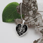 Virgo Zodiac 08.23 - 09.22 Engravable Heart Pendant Snake Chain Necklace
