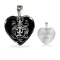 Virgo Zodiac 08.23 - 09.22 Engravable Heart Pendant Snake Chain Necklace