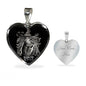 Scorpio Zodiac 10.23 - 11.21 Engravable Heart Pendant Snake Chain Necklace