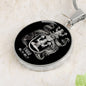 Virgo Zodiac 08.23 - 09.22 Engravable Circle Pendant Snake Chain Necklace