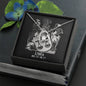 Libra Zodiac 09.23 - 10.22 Forever Love Heart Pendant Necklace with Luxury Mahogany Box w/LED