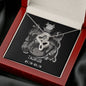 Taurus Zodiac 04.20 - 05.20 Eternal Bond Infinite Hearts Pendant Cable Chain Necklace with Luxury Mahogany Box w/LED