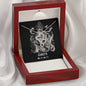 Cancer Zodiac 06.21 - 07.22 Eternal Bond Infinite Hearts Pendant Cable Chain Necklace with Luxury Mahogany Box w/LED