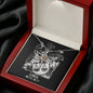 Libra Zodiac 09.23 - 10.22 Dragonfly Power and Wisdom Cable Chain Necklace with Luxury Mahogany Box w/LED