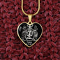 Virgo Zodiac 08.23 - 09.22 Engravable Heart Pendant Snake Chain Necklace