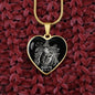 Scorpio Zodiac 10.23 - 11.21 Engravable Heart Pendant Snake Chain Necklace