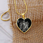 Scorpio Zodiac 10.23 - 11.21 Engravable Heart Pendant Snake Chain Necklace