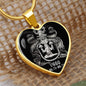 Virgo Zodiac 08.23 - 09.22 Engravable Heart Pendant Snake Chain Necklace