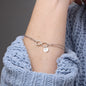 Virgo Zodiac 08.23 - 09.22 Engravable Circle Charms Infinity Pendant Satellite Chain Bracelet