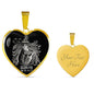 Scorpio Zodiac 10.23 - 11.21 Engravable Heart Pendant Snake Chain Necklace