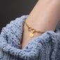Virgo Zodiac 08.23 - 09.22 Engravable Circle Charms Infinity Pendant Satellite Chain Bracelet