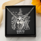 Scorpio Zodiac 10.23 - 11.21 Engravable Circle Charms Infinity Pendant Satellite Chain Bracelet