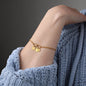 Virgo Zodiac 08.23 - 09.22 Engravable Circle Charms Infinity Pendant Satellite Chain Bracelet