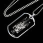 Libra Zodiac 09.23 - 10.22 Engravable Dog Tag Pendant Military Style Ball Chain Necklace