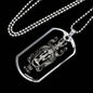 Virgo Zodiac 08.23 - 09.22 Engravable Dog Tag Pendant Military Style Ball Chain Necklace