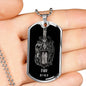 Gemini Zodiac 05.21 - 06.20 Engravable Dog Tag Pendant Military Style Ball Chain Necklace