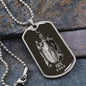 Pisces Zodiac 02.19 - 03.20 Engravable Dog Tag Military Style Ball Chain Necklace