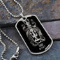 Virgo Zodiac 08.23 - 09.22 Engravable Dog Tag Pendant Military Style Ball Chain Necklace
