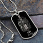 Gemini Zodiac 05.21 - 06.20 Engravable Dog Tag Pendant Military Style Ball Chain Necklace