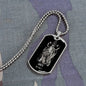 Cancer Zodiac 06.21 - 07.22 Engravable Dog Tag Pendant Military Style Ball Chain Necklace