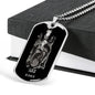 Taurus Zodiac 04.20 - 05.20 Engravable Dog Tag Pendant Military Style Ball Chain Necklace