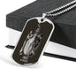 Pisces Zodiac 02.19 - 03.20 Engravable Dog Tag Military Style Ball Chain Necklace