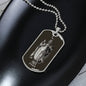 Pisces Zodiac 02.19 - 03.20 Engravable Dog Tag Military Style Ball Chain Necklace