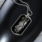 Sagittarius Zodiac 11.22 - 12.21 Engravable Dog Tag Military Style Ball Chain Necklace