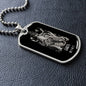 Cancer Zodiac 06.21 - 07.22 Engravable Dog Tag Pendant Military Style Ball Chain Necklace