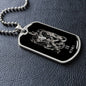 Leo Zodiac 07.23 - 08.22 Engravable Dog Tag Pendant Military Style Ball Chain Necklace