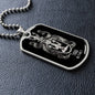 Virgo Zodiac 08.23 - 09.22 Engravable Dog Tag Pendant Military Style Ball Chain Necklace