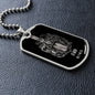 Gemini Zodiac 05.21 - 06.20 Engravable Dog Tag Pendant Military Style Ball Chain Necklace