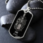 Gemini Zodiac 05.21 - 06.20 Engravable Dog Tag Pendant Military Style Ball Chain Necklace