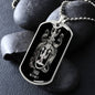 Virgo Zodiac 08.23 - 09.22 Engravable Dog Tag Pendant Military Style Ball Chain Necklace