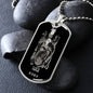 Taurus Zodiac 04.20 - 05.20 Engravable Dog Tag Pendant Military Style Ball Chain Necklace