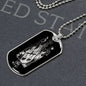 Libra Zodiac 09.23 - 10.22 Engravable Dog Tag Pendant Military Style Ball Chain Necklace