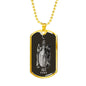 Pisces Zodiac 02.19 - 03.20 Engravable Dog Tag Military Style Ball Chain Necklace