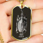Pisces Zodiac 02.19 - 03.20 Engravable Dog Tag Military Style Ball Chain Necklace