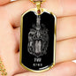 Gemini Zodiac 05.21 - 06.20 Engravable Dog Tag Pendant Military Style Ball Chain Necklace