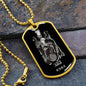 Taurus Zodiac 04.20 - 05.20 Engravable Dog Tag Pendant Military Style Ball Chain Necklace
