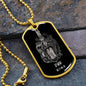 Gemini Zodiac 05.21 - 06.20 Engravable Dog Tag Pendant Military Style Ball Chain Necklace