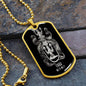 Virgo Zodiac 08.23 - 09.22 Engravable Dog Tag Pendant Military Style Ball Chain Necklace