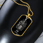 Gemini Zodiac 05.21 - 06.20 Engravable Dog Tag Pendant Military Style Ball Chain Necklace