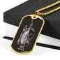 Pisces Zodiac 02.19 - 03.20 Engravable Dog Tag Military Style Ball Chain Necklace