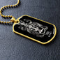 Virgo Zodiac 08.23 - 09.22 Engravable Dog Tag Pendant Military Style Ball Chain Necklace