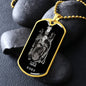 Taurus Zodiac 04.20 - 05.20 Engravable Dog Tag Pendant Military Style Ball Chain Necklace